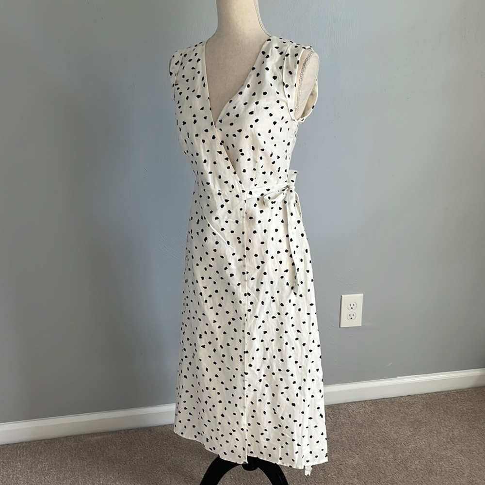 Banana Republic midi wrap dress